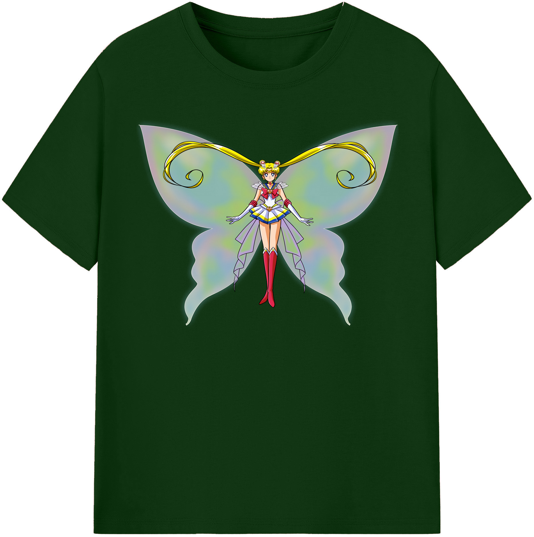 （画像用） 美少女戦士セーラームーン 月野 うさぎ つきの うさぎ Sailor Moon Tsukino Usagi 綿100％半袖Tシャツ（フロントプリント）
